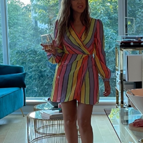 sequin rainbow dress - Picture 3 of 4